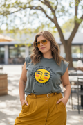 Hecho en el Sol American Apparel Faded Black Muscle Tee