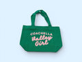 Coachella Valley Mini Pink on Green Tote Bag